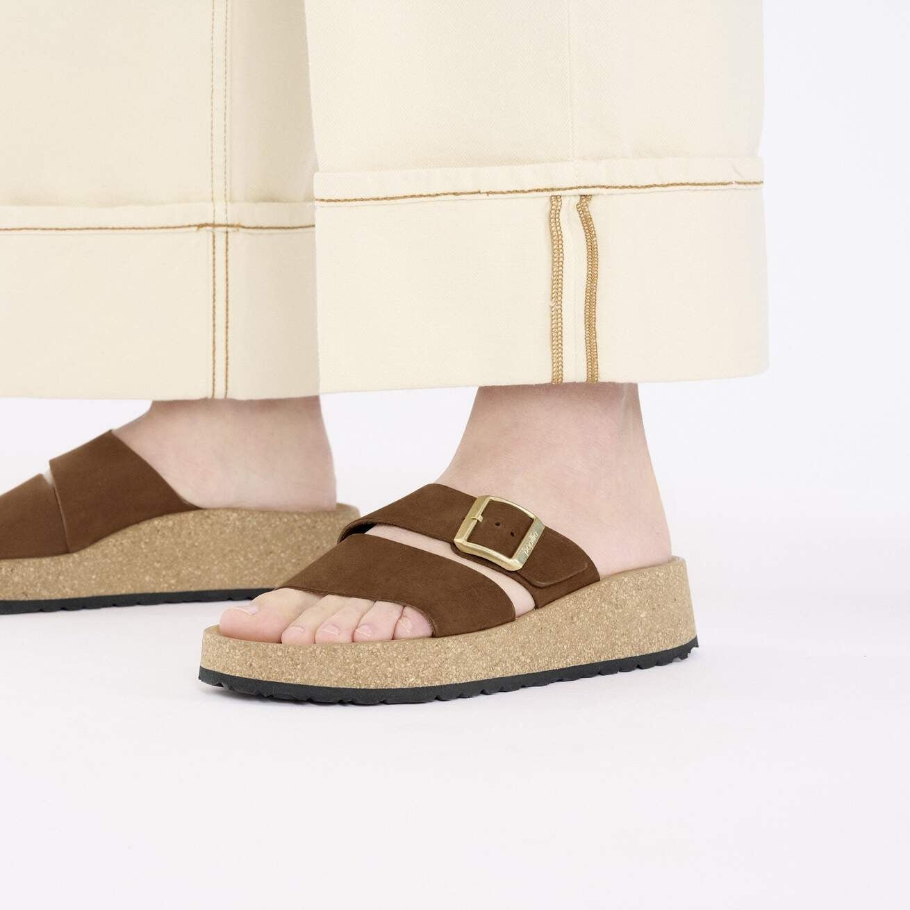 Almina | Nubuck | Dark Tea - Image 2
