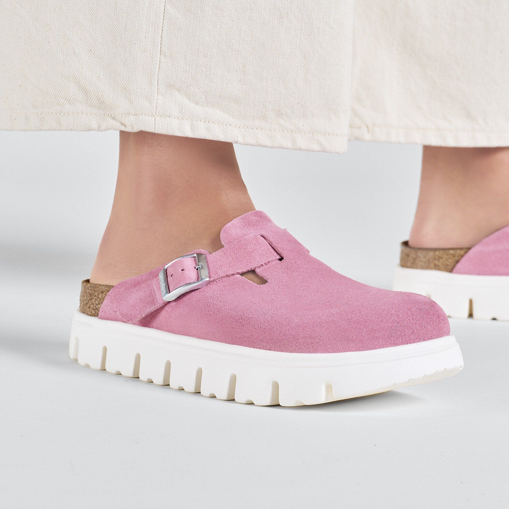 Boston Chunky | Suede | Candy Pink - Image 3