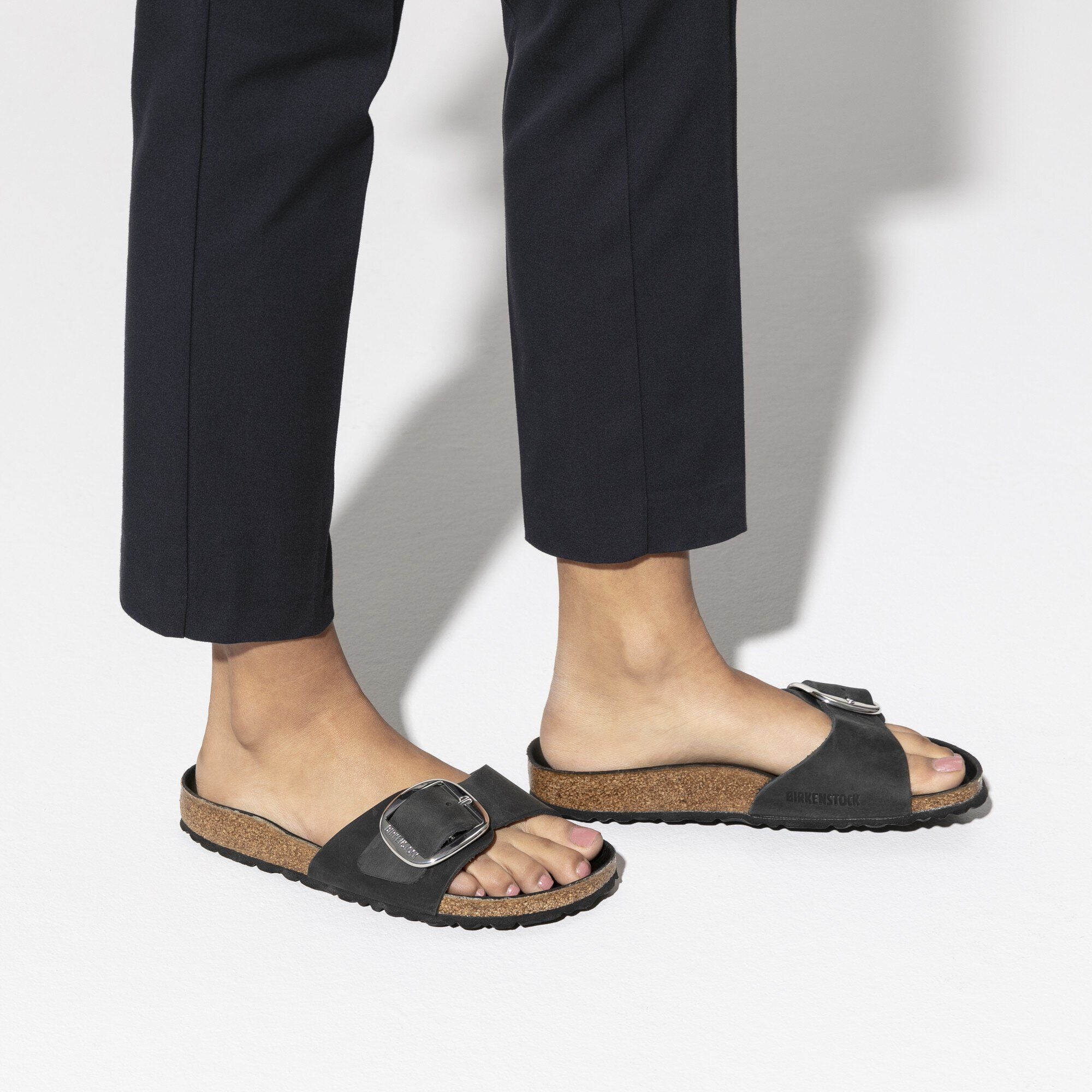 Madrid Big Buckle | Oiled Leather | Black - Image 2