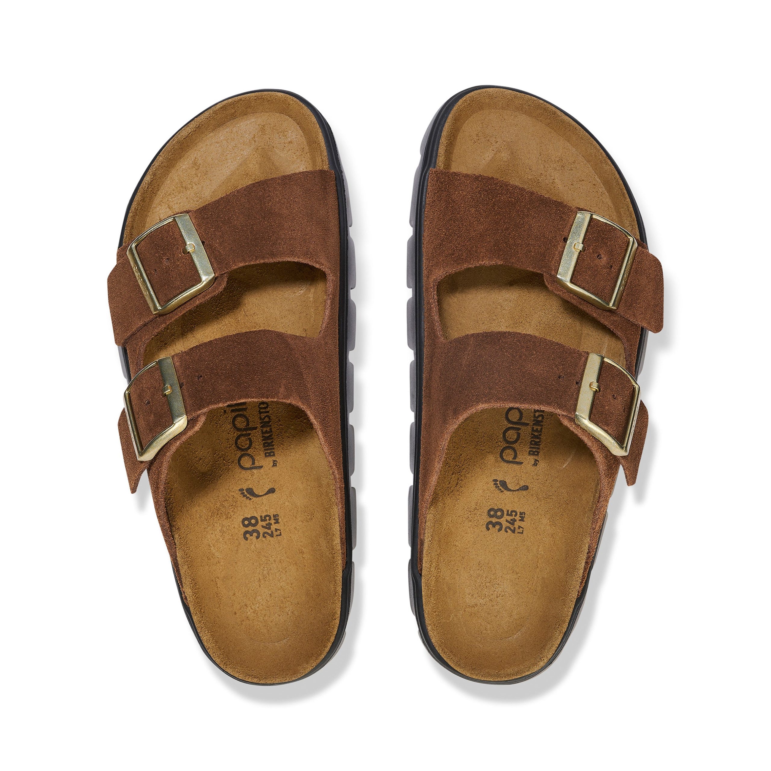 Arizona Chunky Dark Tea Suede Leather - Image 3