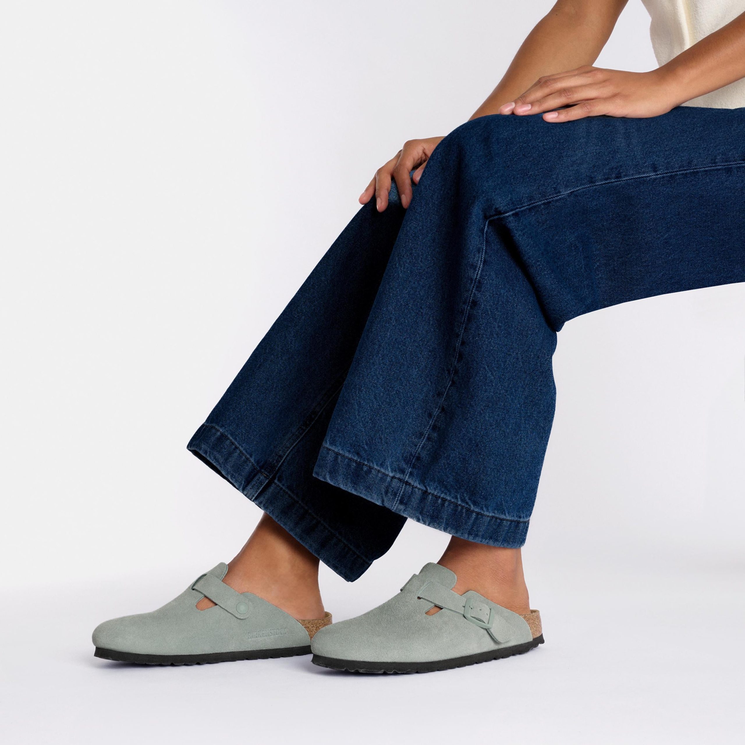 Boston SFB Pure Sage Suede Leather - Image 4