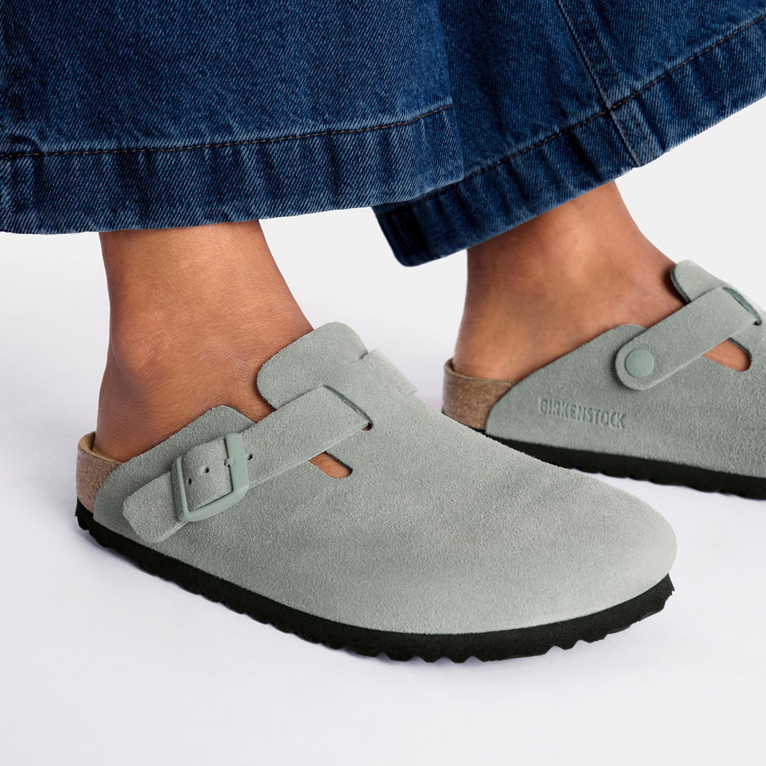 Boston SFB Pure Sage Suede Leather - Image 5