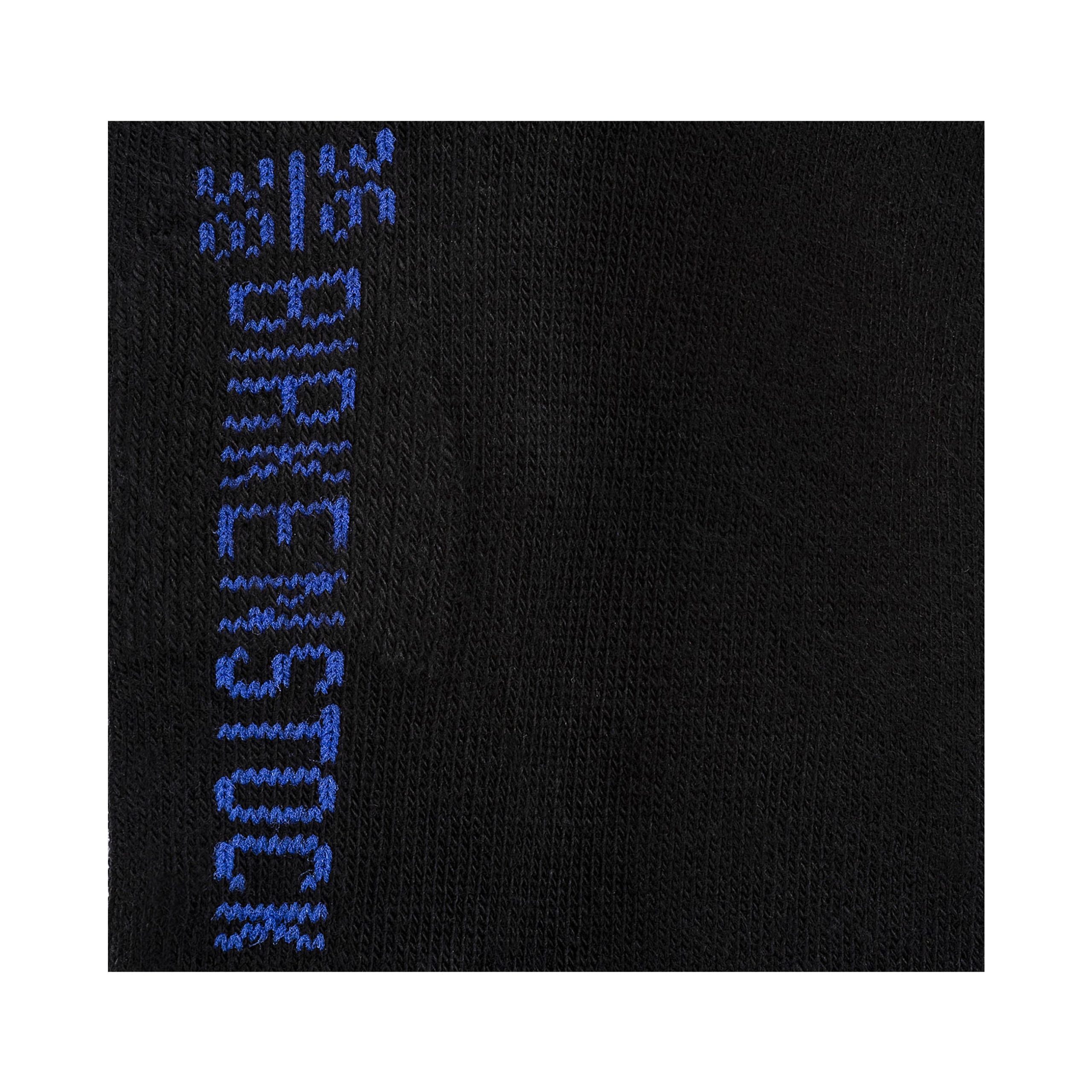 Cotton Sole Sneaker Socks Mens 2-Pack Black - Image 3