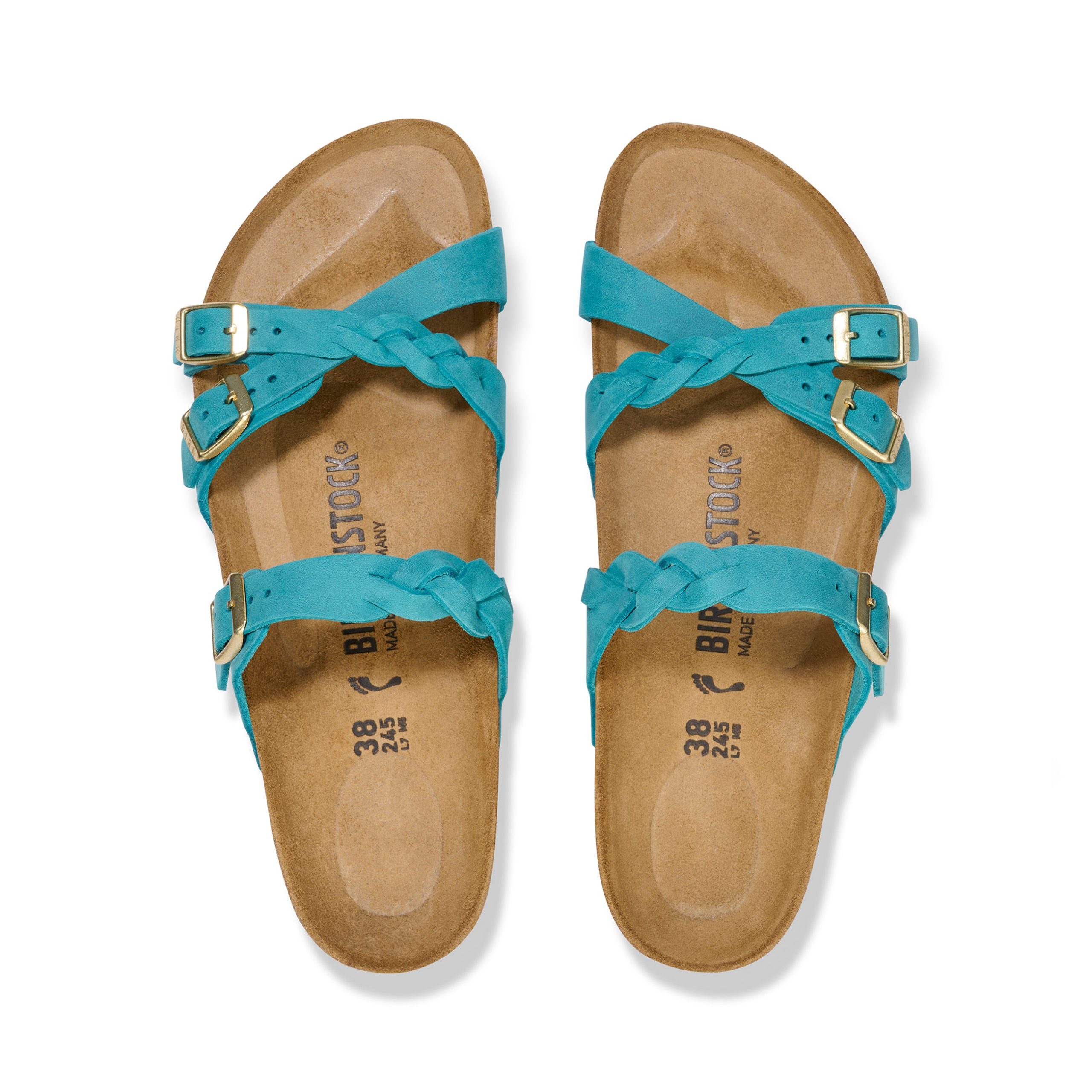 Franca Braided Biscay Bay Oiled Leather - Image 4