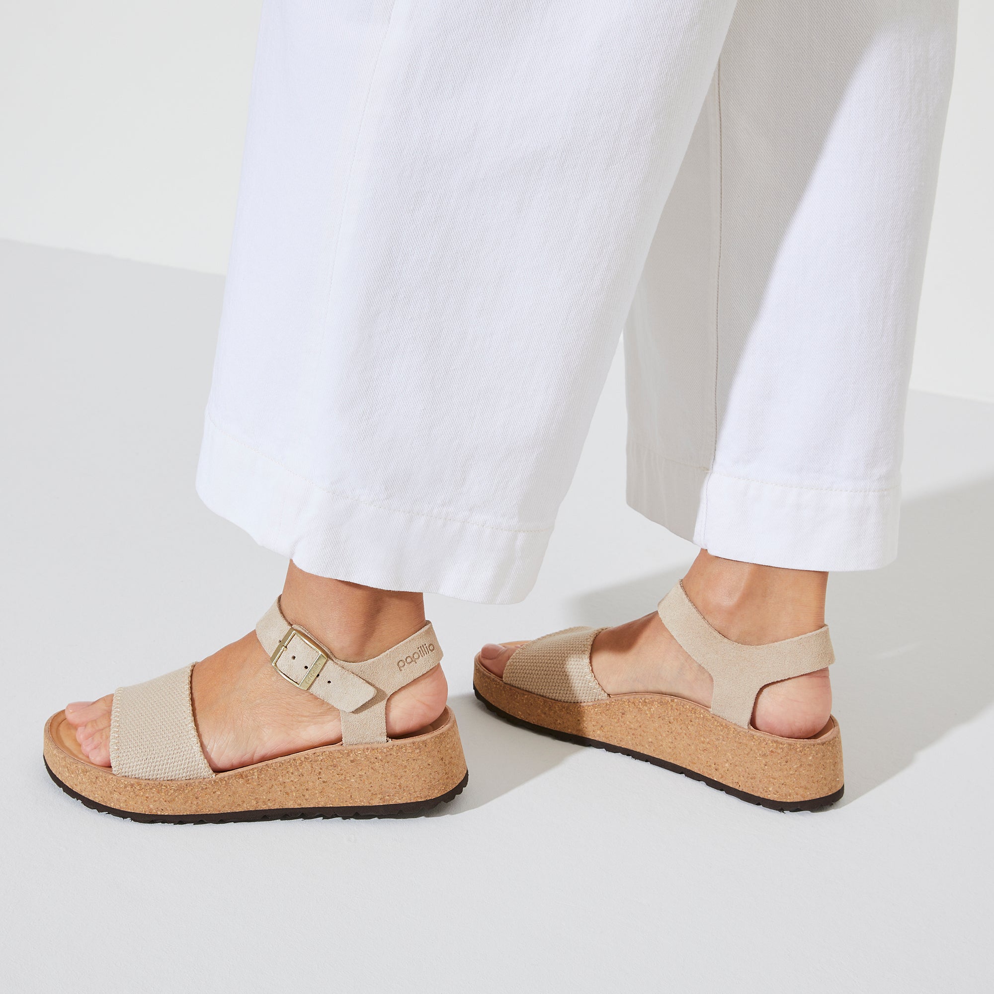 Glenda Sandcastle Canvas/Suede Leather - Image 5