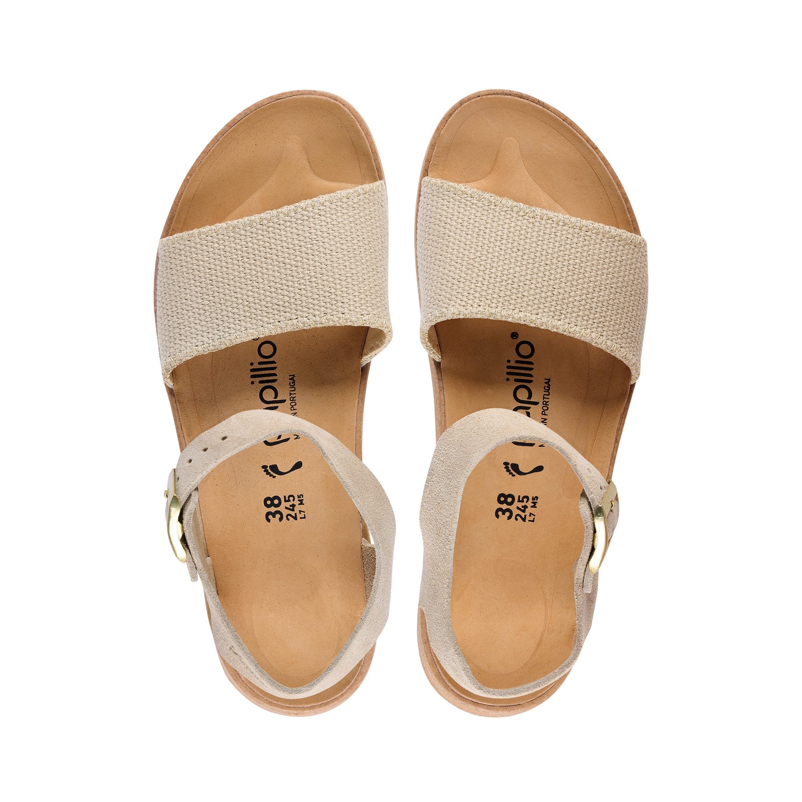 Glenda Sandcastle Canvas/Suede Leather - Image 3