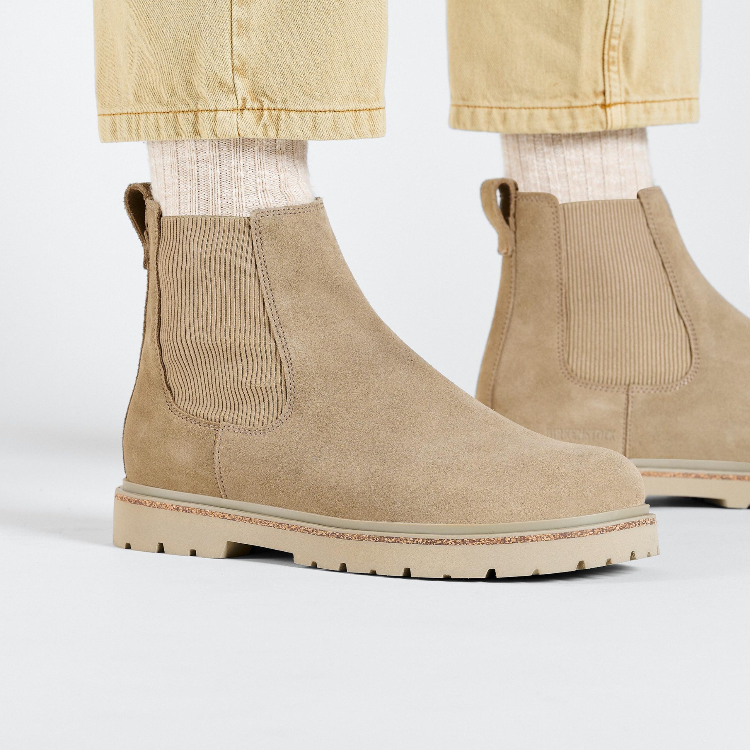 Highwood M Taupe Suede Leather - Image 6