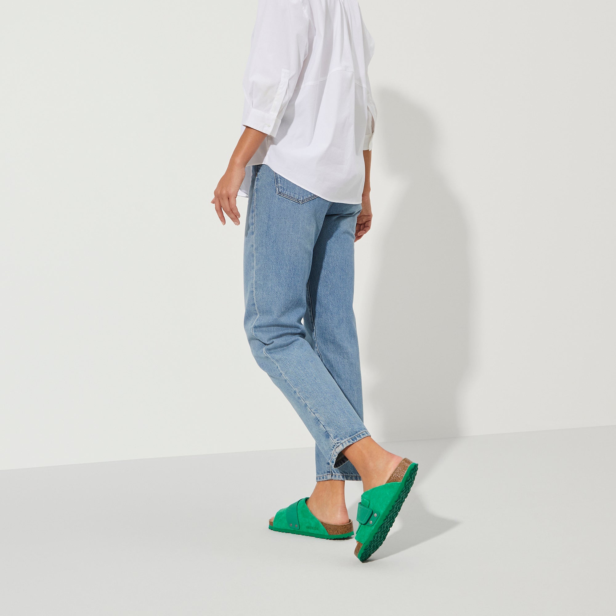 Kyoto Bold Green Suede/Nubuck Leather - Image 6