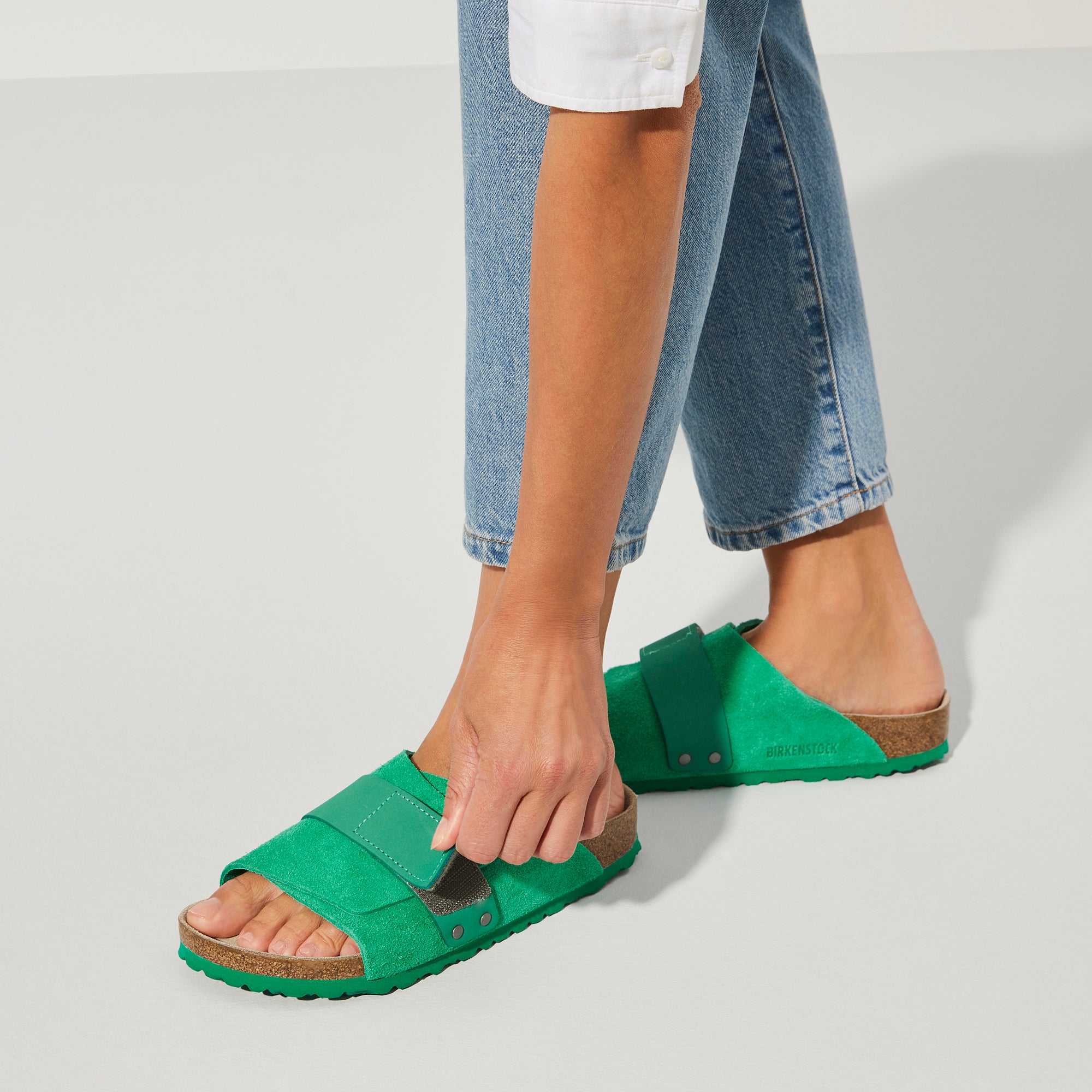 Kyoto Bold Green Suede/Nubuck Leather - Image 7