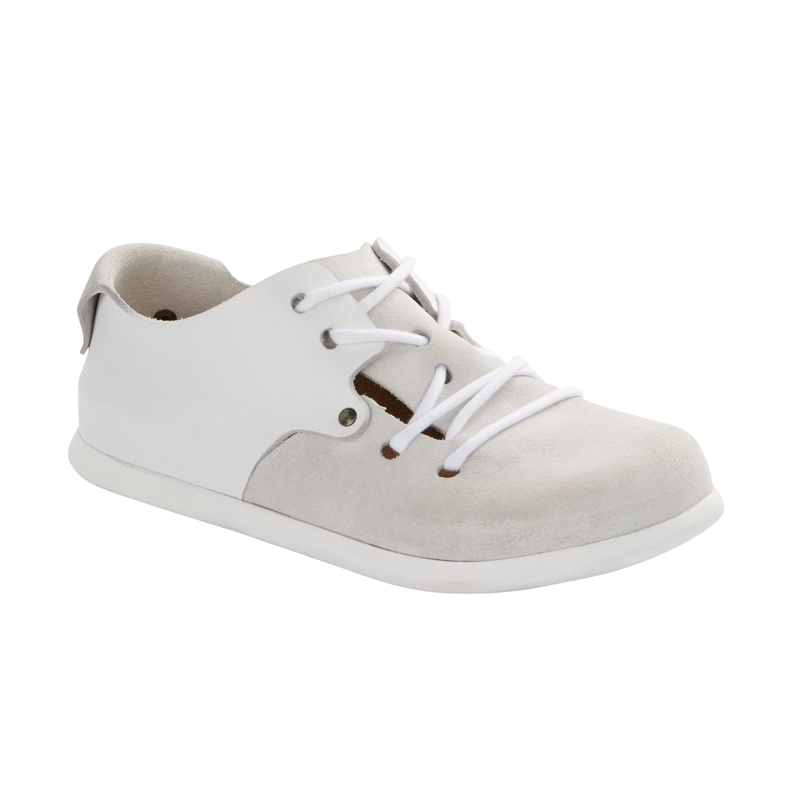 Montana White Natural/Suede Leather