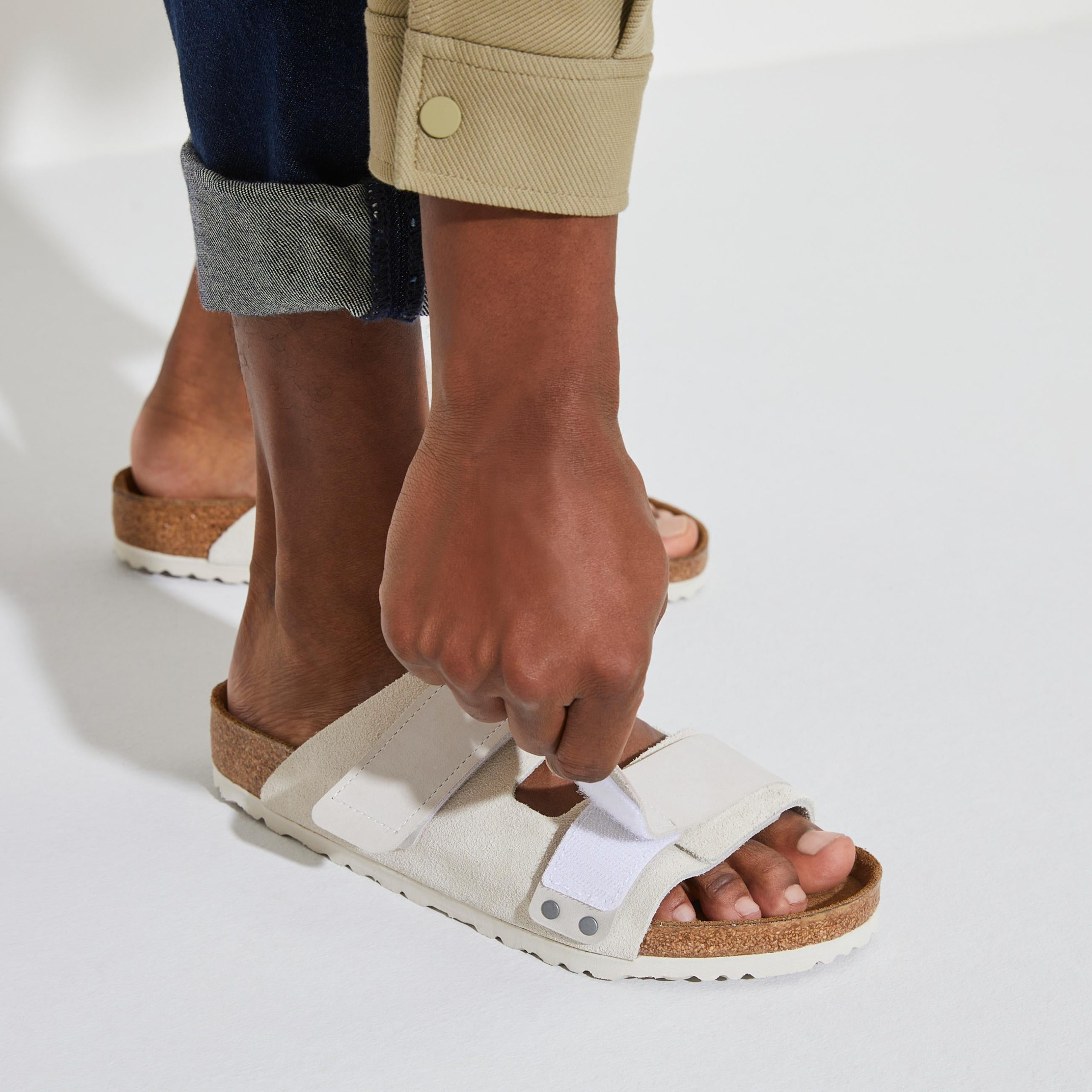 Uji Antique White Suede Leather - Image 7