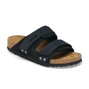 Uji Black Suede Leather